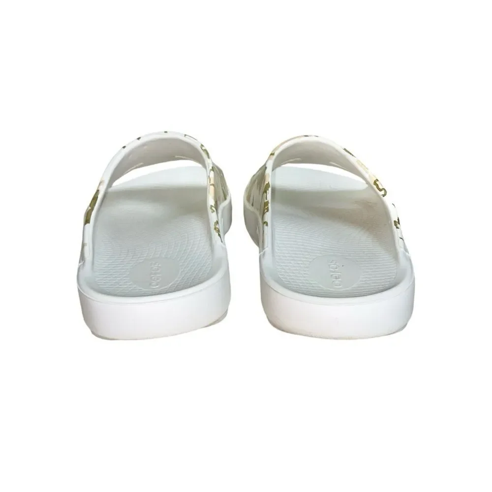OOFOS Oooahh Limited Edition Sahara Gold Sport Recovery Comfort Sandals EU 41